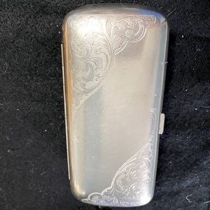 Metal glass case